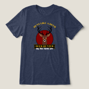 Jagd wie ein Hirsch Tri-Blend Shirt