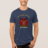 Jagd wie ein Hirsch Tri-Blend Shirt (Vorderseite)