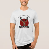 Jagd wie ein Hirsch Tri-Blend Shirt (Vorderseite)