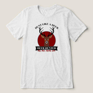 Jagd wie ein Hirsch Tri-Blend Shirt