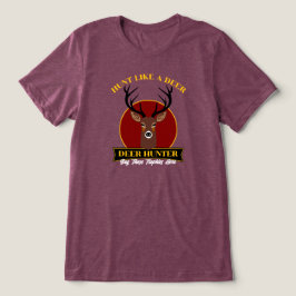 Jagd wie ein Hirsch Tri-Blend Shirt