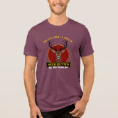 Jagd wie ein Hirsch Tri-Blend Shirt (Vorderseite)