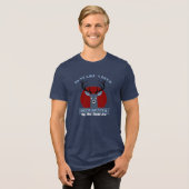 Jagd wie ein Hirsch Tri-Blend Shirt (Vorderseite voll)