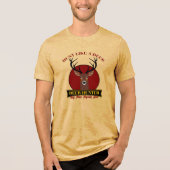 Jagd wie ein Hirsch Tri-Blend Shirt (Vorderseite)