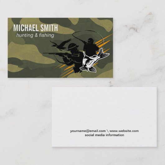 Jagd | Wild Life Visitenkarte (Vorne/Hinten)