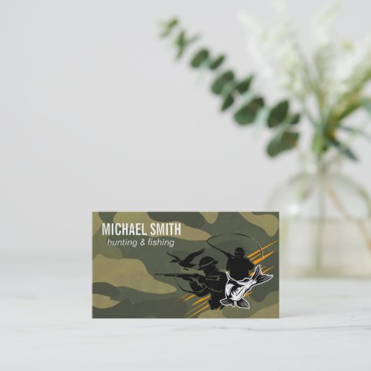 Jagd | Wild Life Visitenkarte (Stehend Vorderseite)