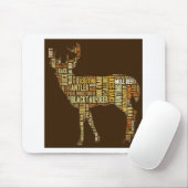 Jagd-Wort-Wolke Mousepad (Mit Mouse)