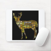 Jagd-Wort-Wolke Mousepad (Mit Mouse)