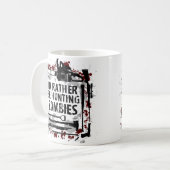Jagd-Zombies Kaffeetasse (Vorderseite Links)