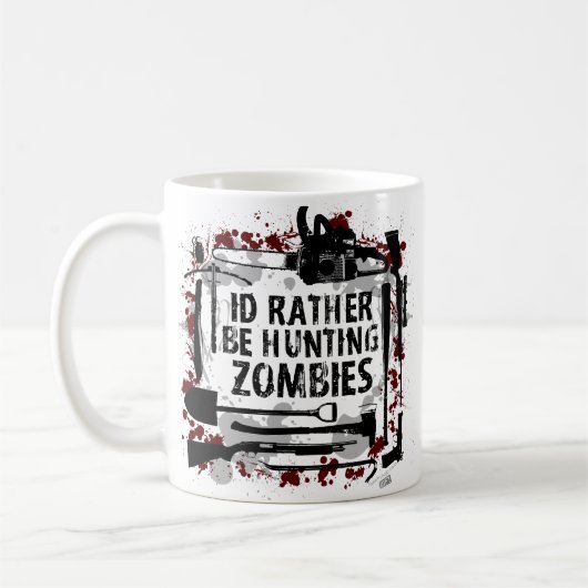 Jagd-Zombies Kaffeetasse (Links)