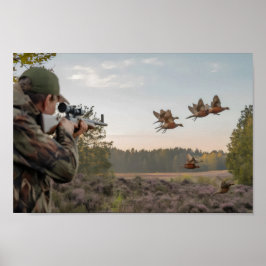 Jagd zu Beginn der Saison Jagd ich gesprochen habe Poster