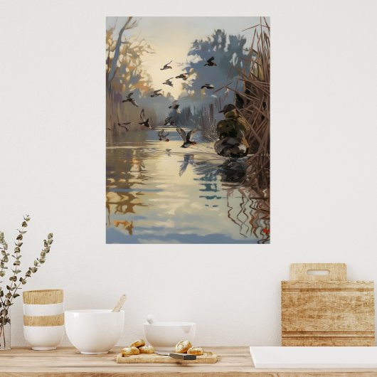 Jagd zu Beginn der Saison Jagd ich gesprochen habe Poster (Küche)