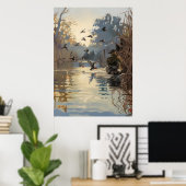 Jagd zu Beginn der Saison Jagd ich gesprochen habe Poster (Heimbüro)