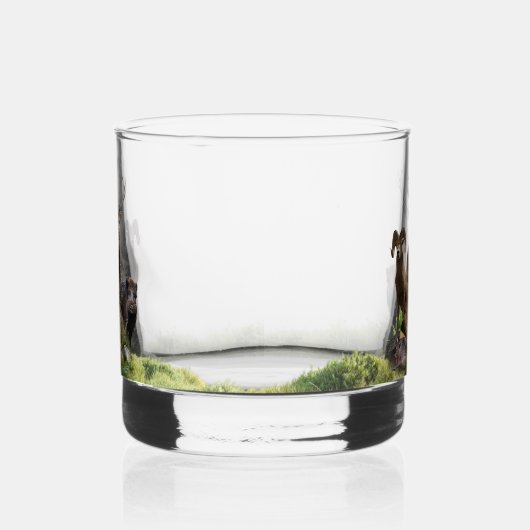 Jagdabenteuer Whiskyglas (Links)