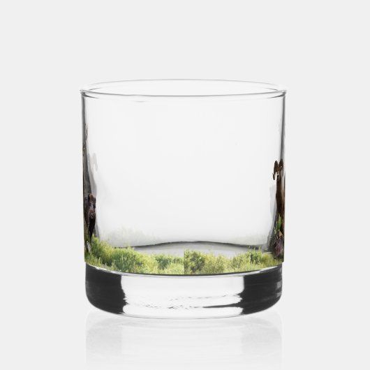Jagdabenteuer Whiskyglas (Rechts)