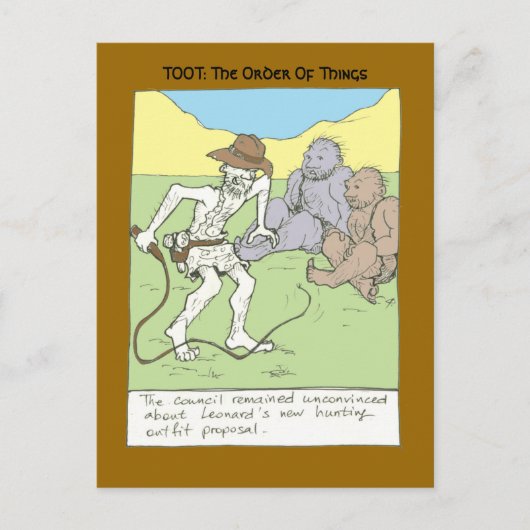 Jagdausrüstung Postkarte (Vorderseite)