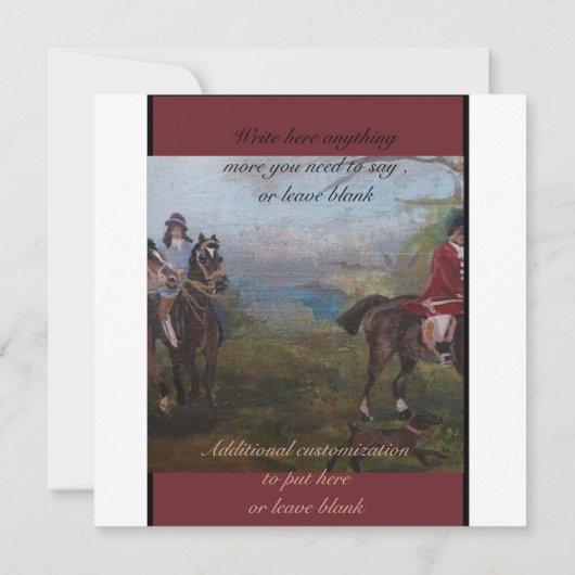 Jagdball Einladung (Rückseite)