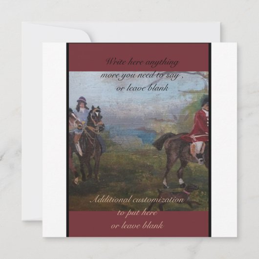 Jagdball Einladung (Rückseite)