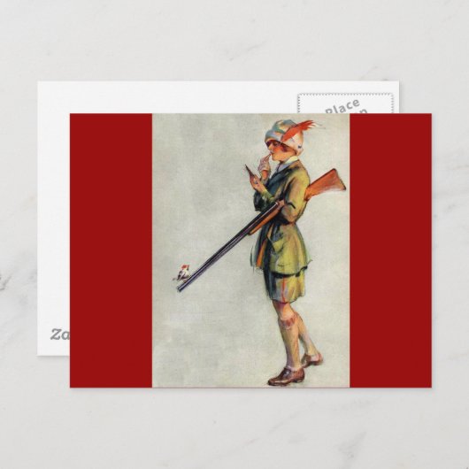 Jagdbekleidung Postkarte (Vorne/Hinten)