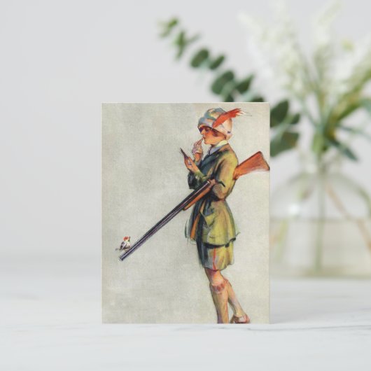 Jagdbekleidung Postkarte (Stehend Vorderseite)