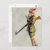 Jagdbekleidung Postkarte (Vorne/Hinten)