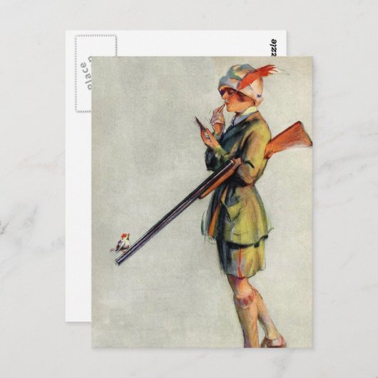 Jagdbekleidung Postkarte (Vorne/Hinten)