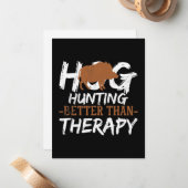 Jagdbohne Mitteilungskarte (Vorderseite/Rückseite Beispiel)