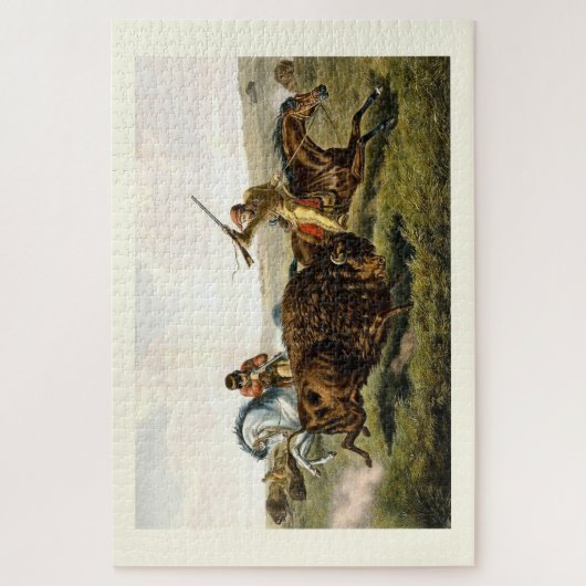 Jagdbüffel Puzzle (Vertikal)