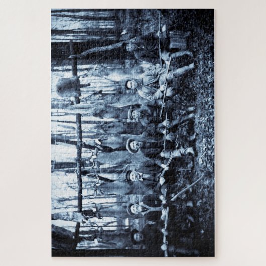 Jagdclub 1911 Vintage Hirschjäger Puzzle (Vertikal)