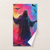 Jagddämon im Schatten-Design geschlossen Badhandtuch Set (Handtuch)