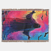 Jagddämon im Schatten-Design geschlossen Decke (Vorderseite)