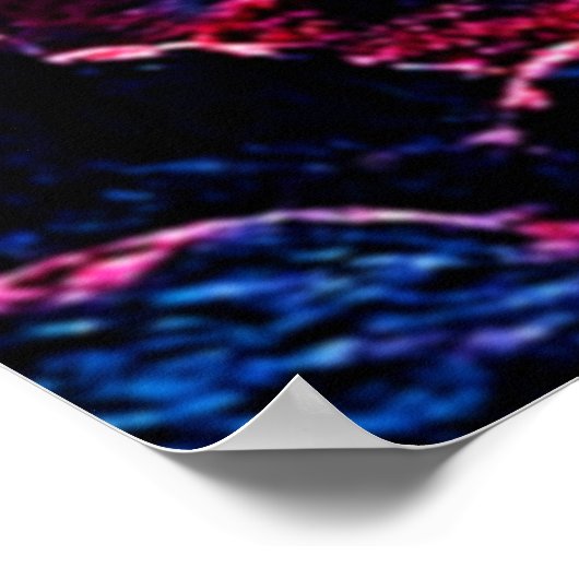 Jagddämon im Schatten-Design geschlossen Poster (Ecke)