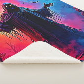 Jagddämon im Schatten-Design geschlossen Sherpadecke (3/4)