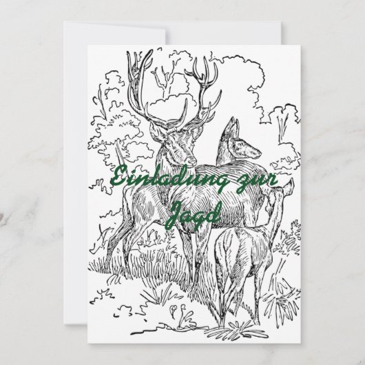 Jagdeinladung 1 einladung (Vorderseite)