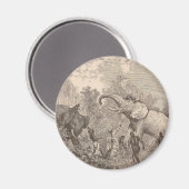 Jagdelementare Magnet (Vorderseite/Rückseite)