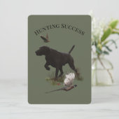 Jagderfolg Einladung (Stehend Vorderseite)