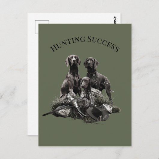 Jagderfolg Postkarte (Vorne/Hinten)