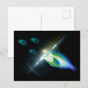 Jagdessen X-Ray Fisch 5 Postkarte
