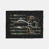 Jagdfait - Christlicher Jäger Fischer Fleecedecke (Vorderseite (Horizontal))