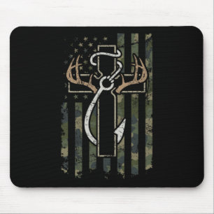Jagdfait - Christlicher Jäger Fischer Mousepad