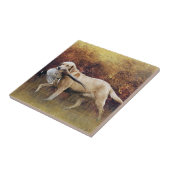 Jagdfasan, Herbst-Tapisserie Metall-Druck-Koff Fliese (Seite)