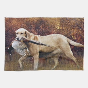 Jagdfasan, Herbst-Tapisserie Metall-Druck-Koff Geschirrtuch