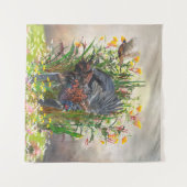 Jagdfasan Wandteppich (Vorderseite (Horizontal))