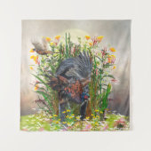 Jagdfasan Wandteppich (Vorderseite)