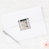 Jagdfechten bei Einbruch der Dunkelheit, 1796-1797 Quadratischer Aufkleber (Umschlag)