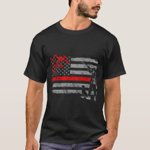 Jagdflagge der dünnen Roten Linie T-Shirt