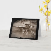 Jagdflieger, die auf Thunderbolts P-47 ausbilden Karte (Gelbe Blume)