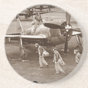 Jagdflieger, die auf Thunderbolts P-47 ausbilden Untersetzer