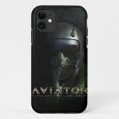 Jagdflieger Hud Sturzhelm Case-Mate iPhone Hülle (Rückseite)
