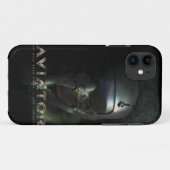 Jagdflieger Hud Sturzhelm Case-Mate iPhone Hülle (Rückseite (Horizontal))